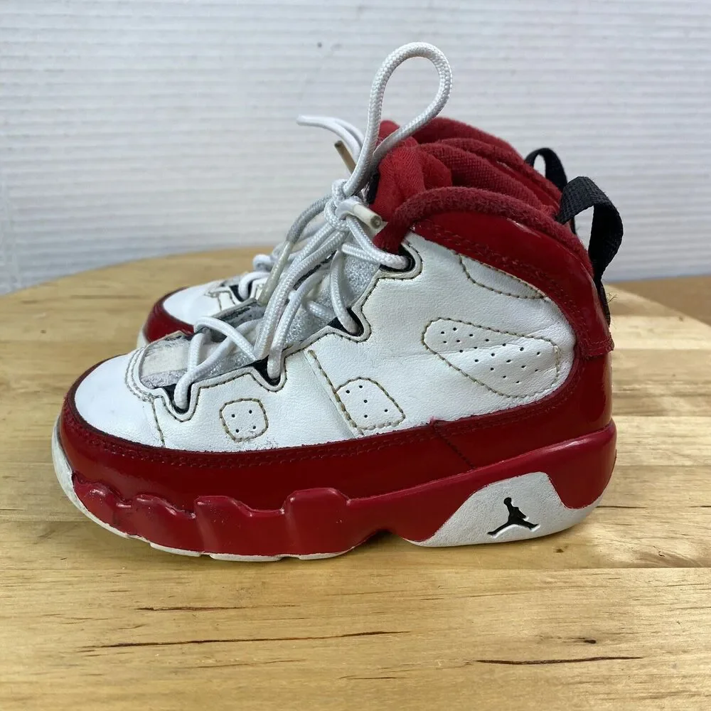 Jordan 9 Retro Gym Red White Toddler 7C Kids Basketball Sneakers 401812-160